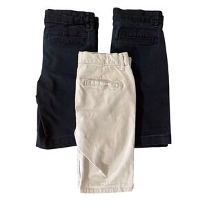 Old Navy & Children's Place School Uniform Shorts 24" Waist Unisex Sz 8 Lot Of 3